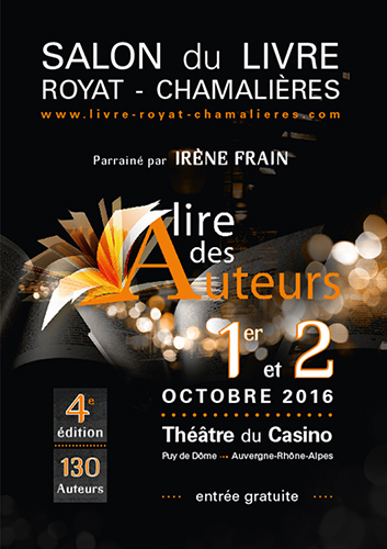 Salon du Livre Royat - Chamalières : 4e édition les 1 et 2 octobre 2016