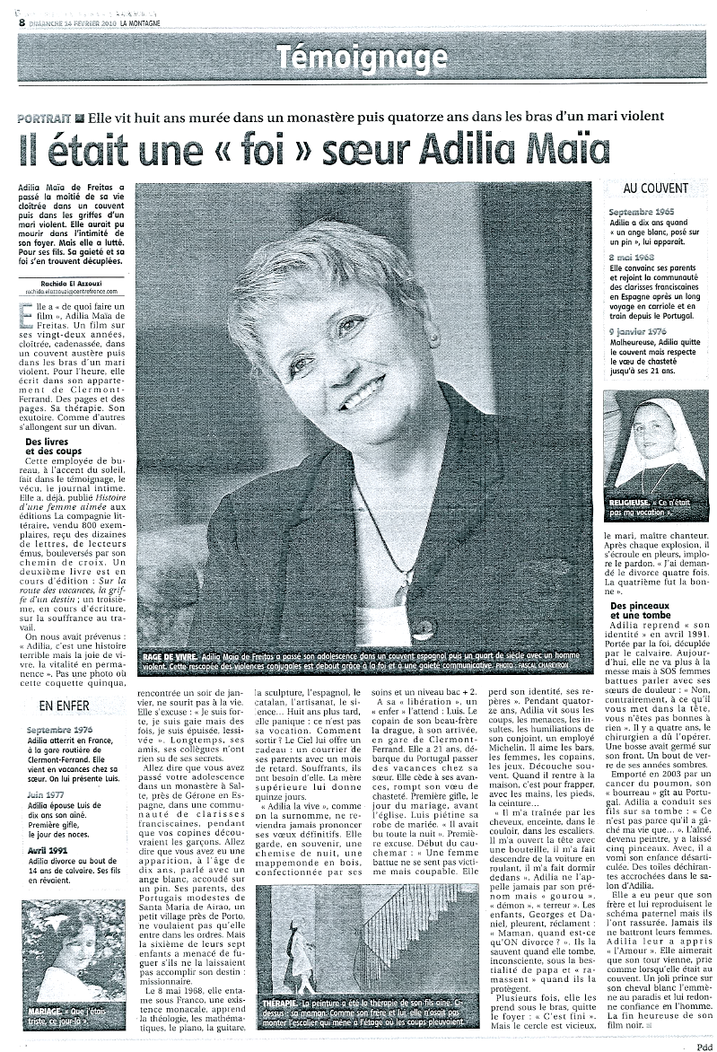 Article Adilia Maïa de Freitas