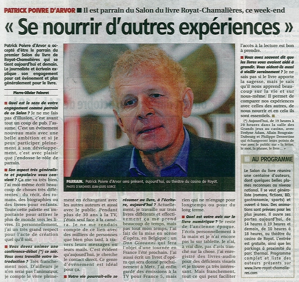 La Montagne, 5 octobre 2013