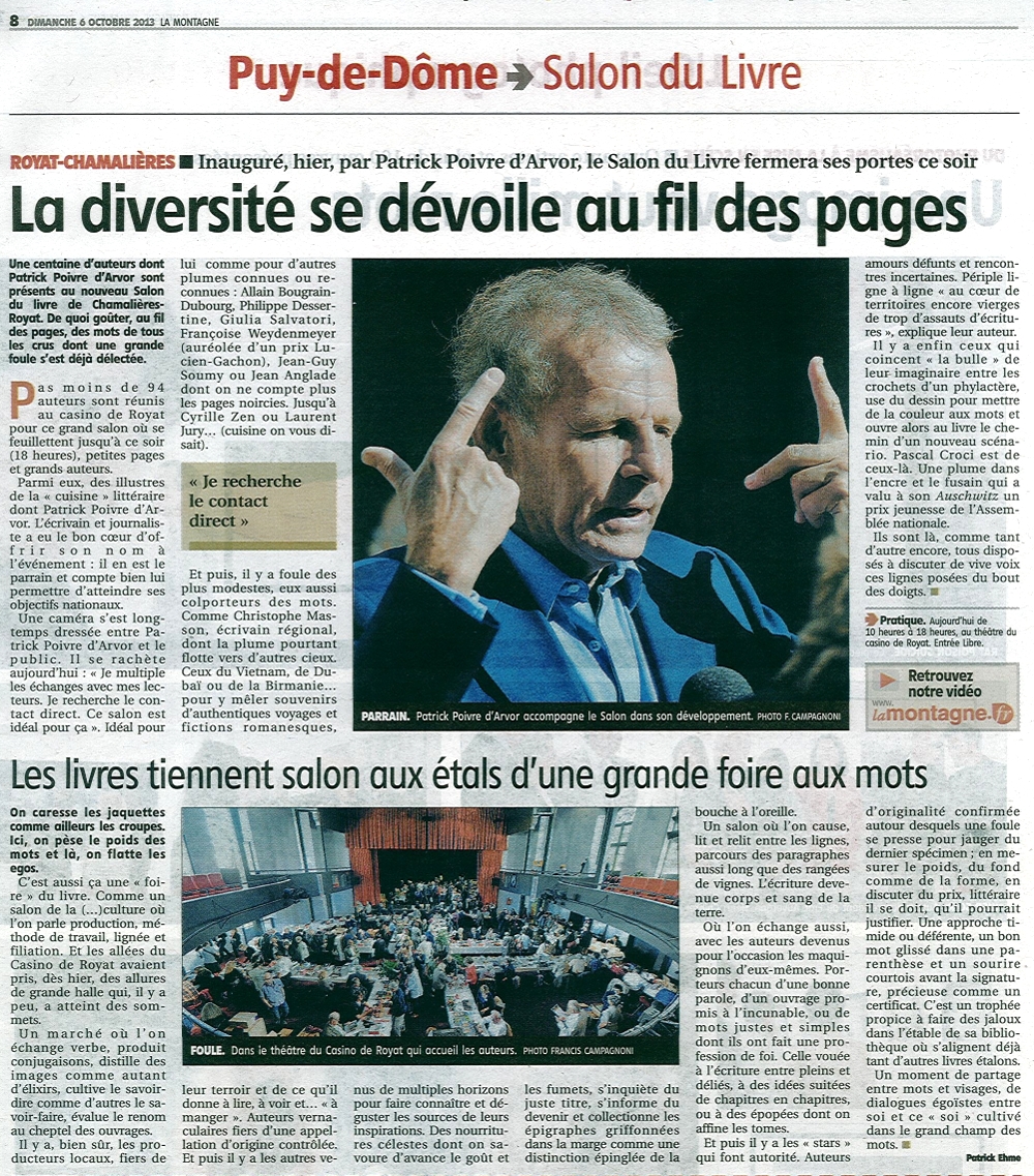 La Montagne, 6 octobre 2013