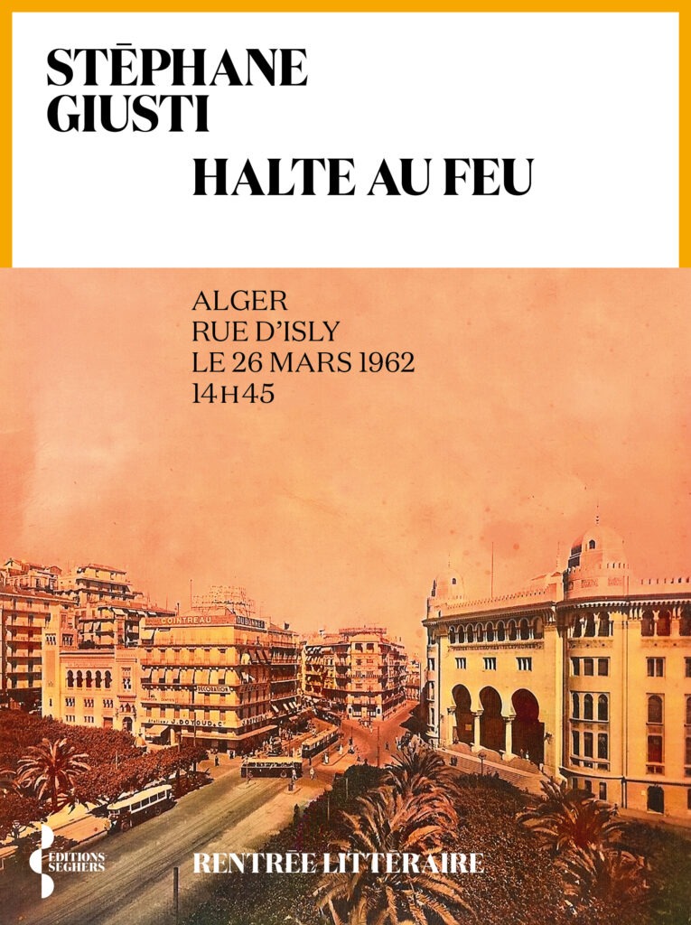 Halte au feu, roman de Stéphane Giusti, présente le samedi 3 et dimanche 4 octobre au 13ème Salon du Livre de Royat-Chamalières (2026)